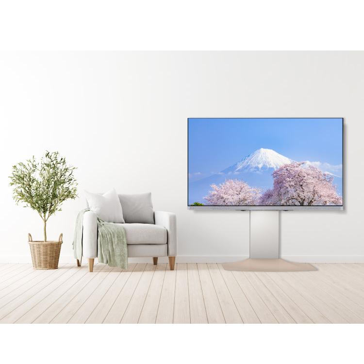 インテリアテレビスタンド ハイタイプ 48~77V 対応 壁寄せテレビ台 TV