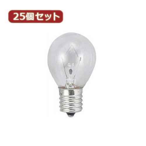 YAZAWA 25個セット クリプトンミニランプ25W形クリア KS351722CX25 家電 照明器具 照明器具