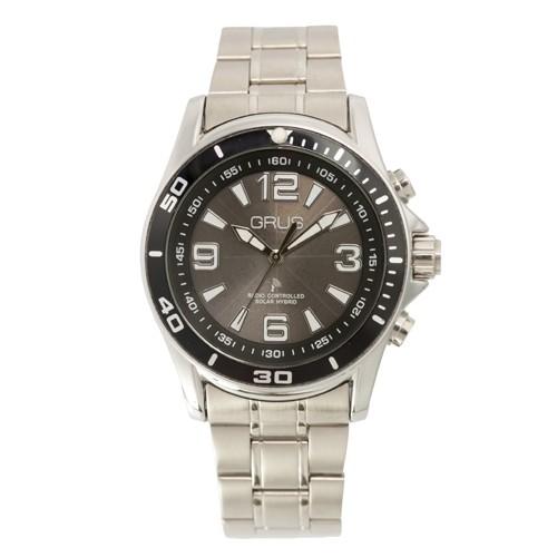 GRUS 音声時計 ボイス電波ソーラー トーキングウォッチ GRS004-02 代引不可