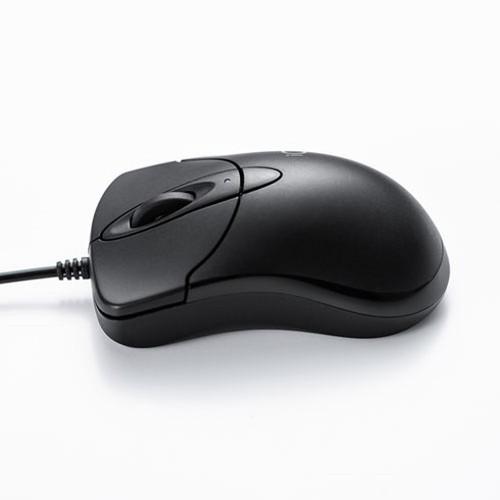 5個セット サンワサプライ 静音有線ブルーLEDマウス "イオプラス" MA-IPYBS301BKX5 代引不可_2