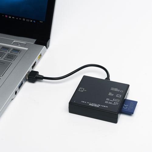 5個セット サンワサプライ USB2.0 カードリーダー ブラック ADR-ML23BKNX5 代引不可_1