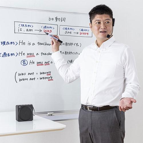 サンワサプライ ワイヤレスポータブル拡声器 MM-SPAMP15 代引不可の画像