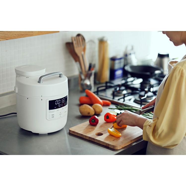 siroca シロカ 電気圧力鍋 おうちシェフ PRO ホワイト ブラウン siroca シロカ 電気圧力鍋 おうちシェフ PRO ホワイト ブラウン