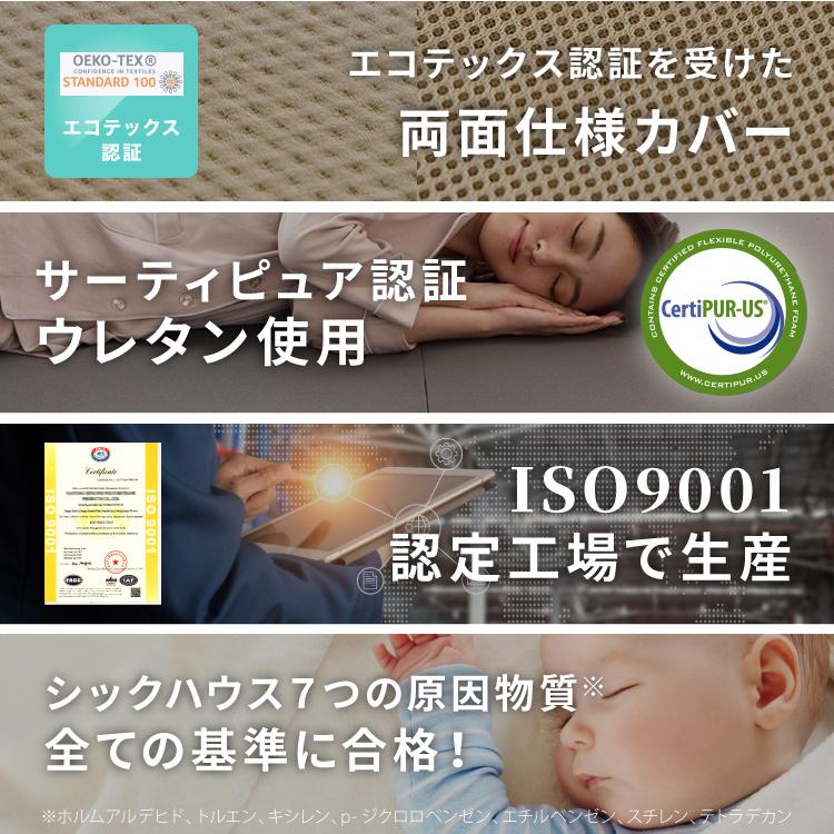 マットレス 折りたたみ 高反発 竹炭入り セミシングル 3Dセル 3つ折り