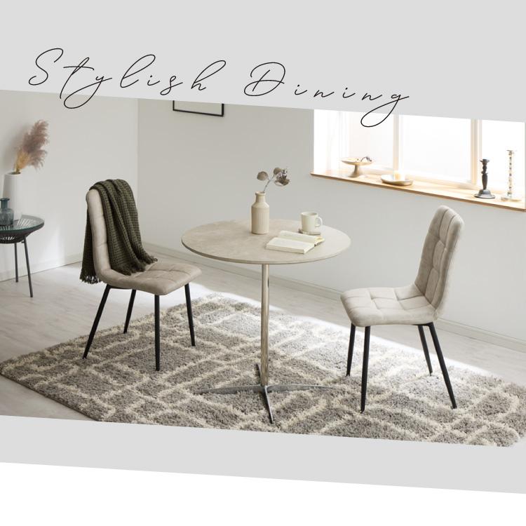 リコメン堂 カフェテーブル 丸 直径60cm 円形 クロスレッグ 十字脚