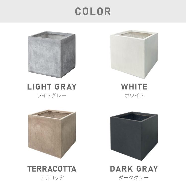 リコメン堂 プランター 大型 40×40cm スクエア グラスファイバー 深型