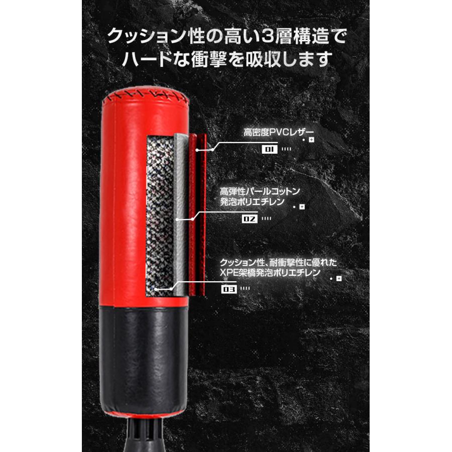 リコメン堂 サンドバッグ 自宅 自立 スタンド 簡単組立 安定性抜群