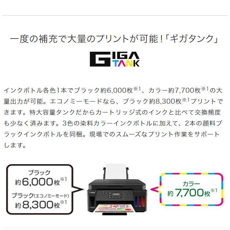 Canon A4ビジネスインクジェット複合機 G6030 ブラック キャノン特大容量タンク プリンター コピー 代引不可｜rcmdin｜05