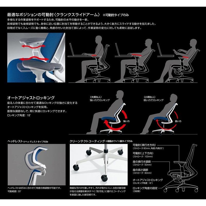 人気ショップ コクヨ オフィスチェア デュオラ CR-GW3011E1KZT4-WNN ハイバック 可動肘 ホワイトカーペット用 配送・組立・設置込 代引不可