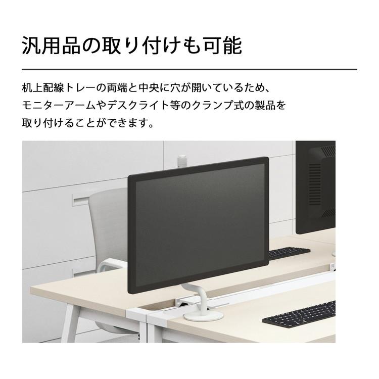メーカー直送 コクヨ デスク リーン LEAN 平机 センター引き出し付き 本体色 ブラック 天板色 ホワイト 代引不可_3