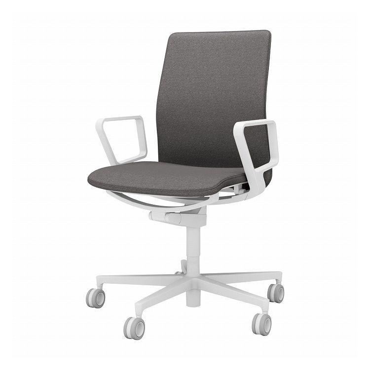 メーカー直送 オフィスチェア ファブレ 肘付き ダークグレージュ 椅子 リモートワーク パソコンチェア C01-W151CU-WM6M64 代引不可