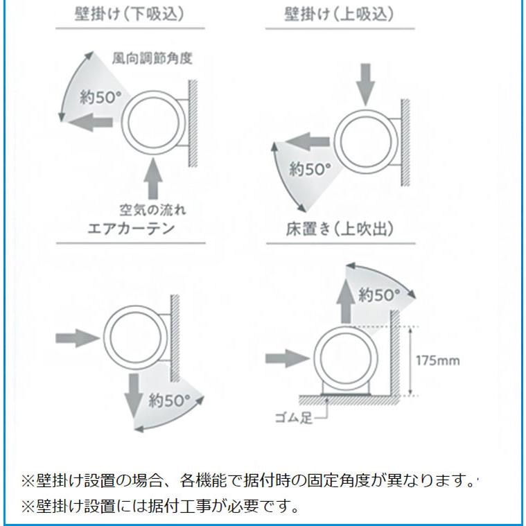 ダイキン アシストサーキュレータ AIRLINK MPF08WS-W DAIKIN DC