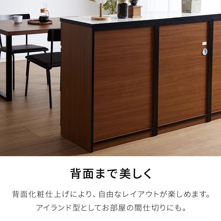 キッチンカウンター 120 完成品 FRON120 引き出し収納×2 キッチンカウンター 120 完成品 FRON120 引き出し収納×2