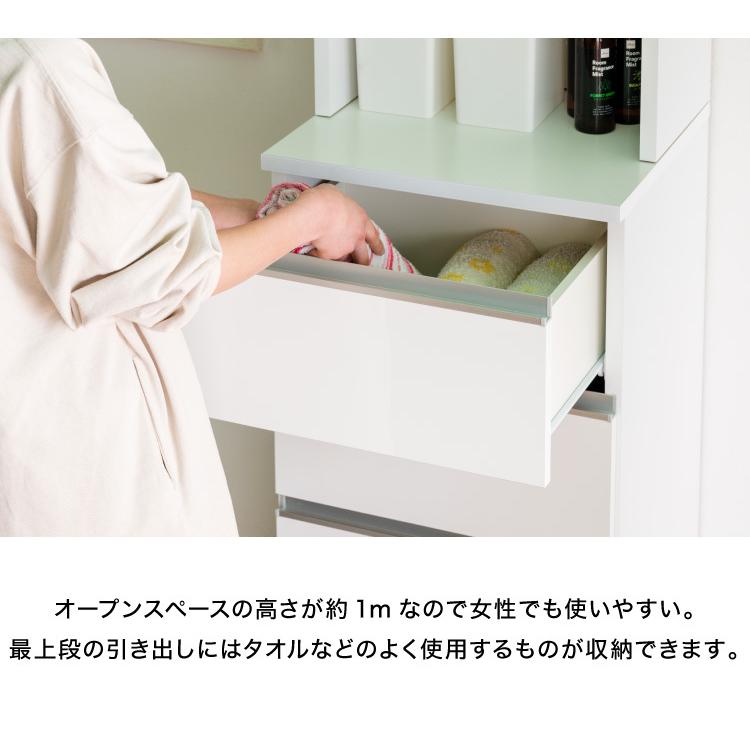 ランドリーチェスト ハイタイプ 幅45 高さ180 奥行40 国産 大川家具