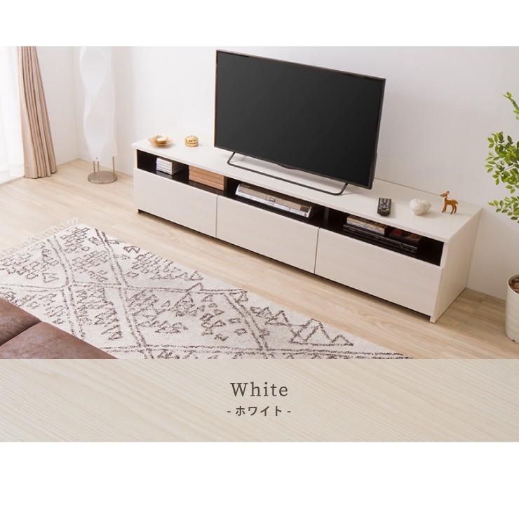 テレビボード 180サイズ ローボード テレビ台 大川家具 日本製 テレビ台 ローボード 完成品 セラミック調 180 引き出し収納