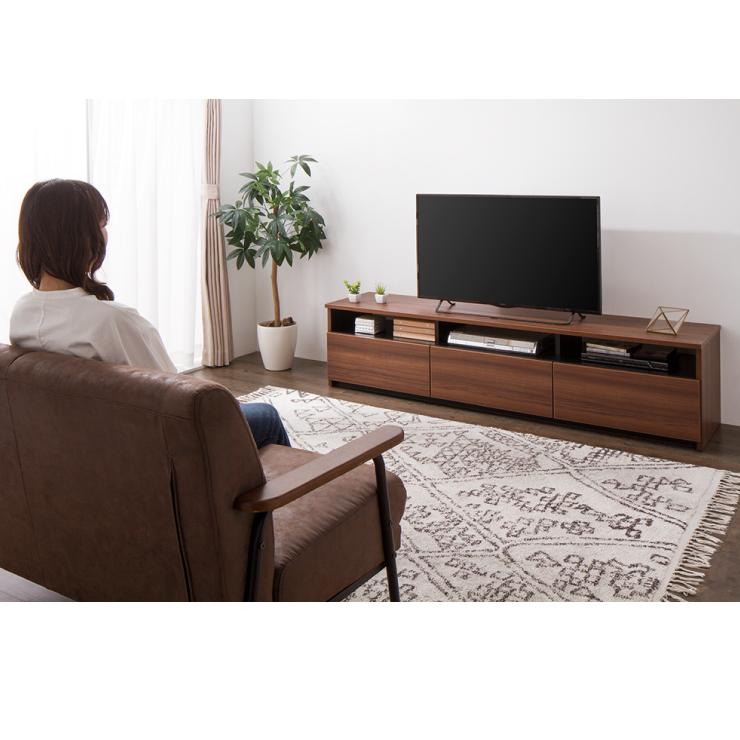 テレビ台 幅180cm ローボード 日本製 大川家具 完成品 木製 50インチ
