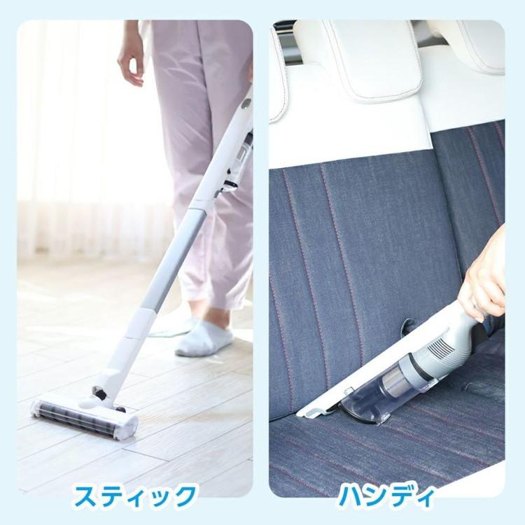 自走式スティッククリーナー 軽量 1.05kg パワーブラシ付 軽量掃除機