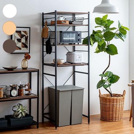 新品✨ゴミ箱上ラック キッチンラック レンジ台 キッチンボード 収納棚 北欧 黒 楽天市場】【全品5%OFF+エントリーでP2倍】レンジ台 ゴミ箱上