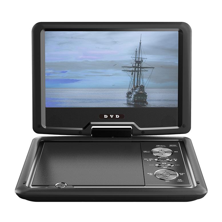 HIROTec 9インチ ポータブルDVDプレーヤー HT-9PD 多軸回転型 HIROTec 9インチ ポータブルDVDプレーヤー HT-9PD 多軸回転型