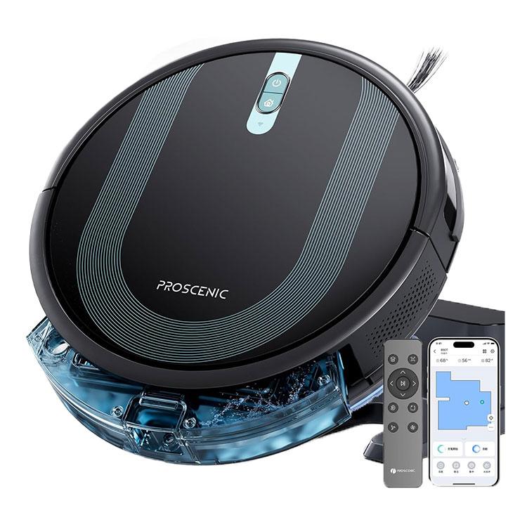 お掃除ロボット ブラシ モップ掛け 自動充電 薄型 リモコン付 アプリ