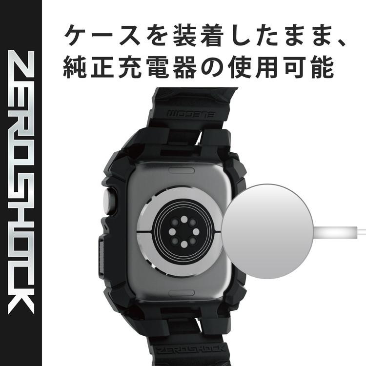 アップルウォッチ Apple Watch ケース カバー SE 6 5 4 44mm 耐衝撃 ZEROSHOCK ゼロショック ブラック AW-44CSZEROBK エレコム 代引不可｜rcmdin｜06