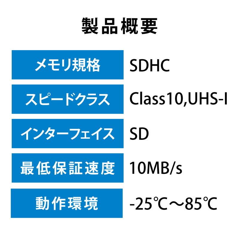 SDカード SDHC 32GB Class10 UHS-I ドライブレコーダー対応 カーナビ対応 高耐久モデル MF-DRSD032GU11 エレコム 代引不可 メール便｜rcmdin｜06