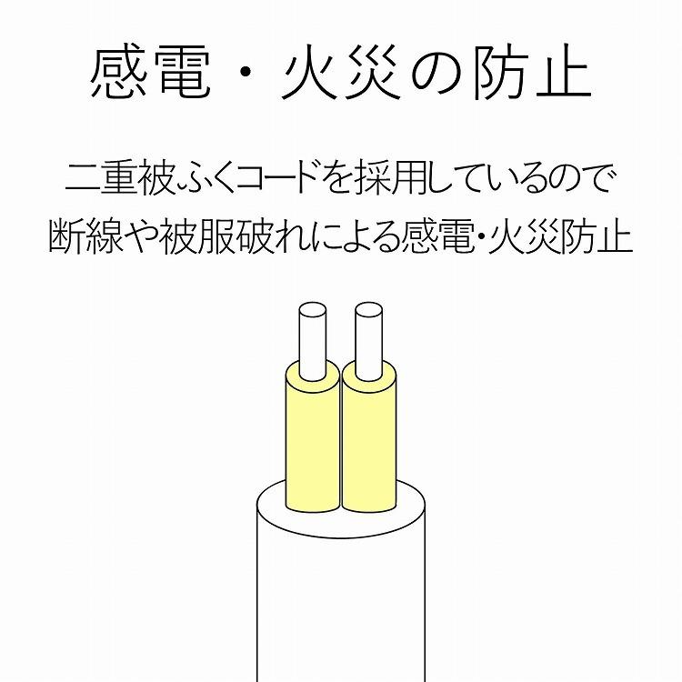 エレコム 工事・物件に最適な3ピン 熱に強い 抜け止め 雷ガード マグネット付 電源タップ 4個口 5m グレー T-WRMT3450LG/RS 代引不可｜rcmdin｜05