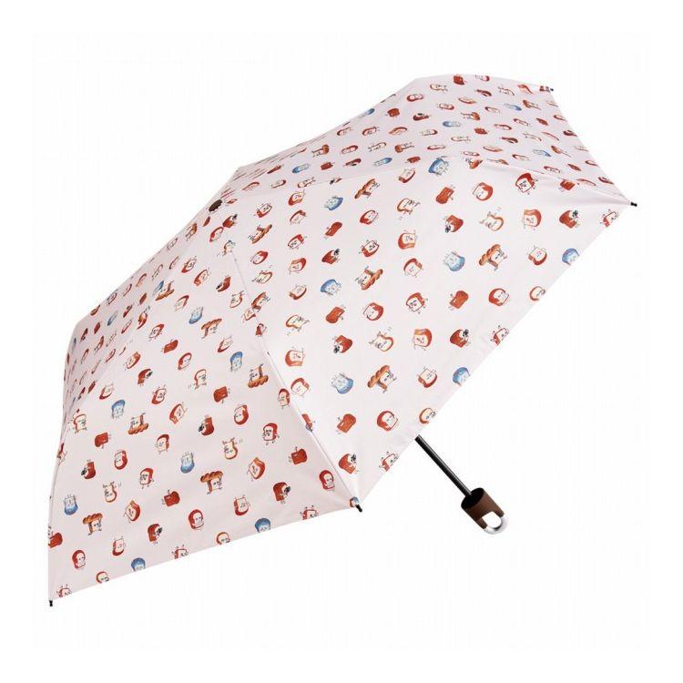 パンどろぼう カラビナ付き 折りたたみ傘 日傘 晴雨兼用 カサ 便利