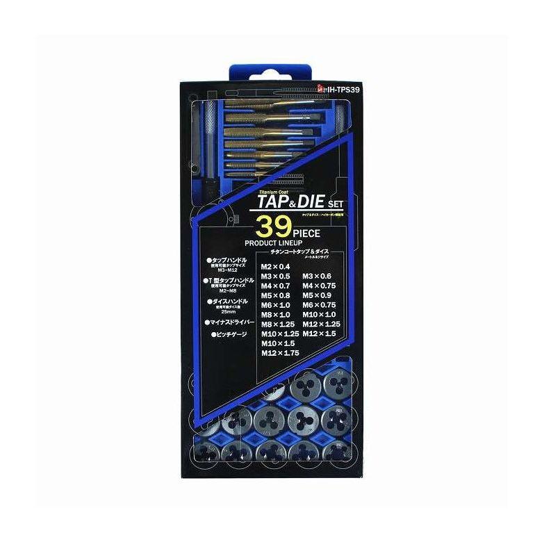 タップ イトー 修正用タップ&ダイスセット チタンコート 39pcs IH-TPS39 代引