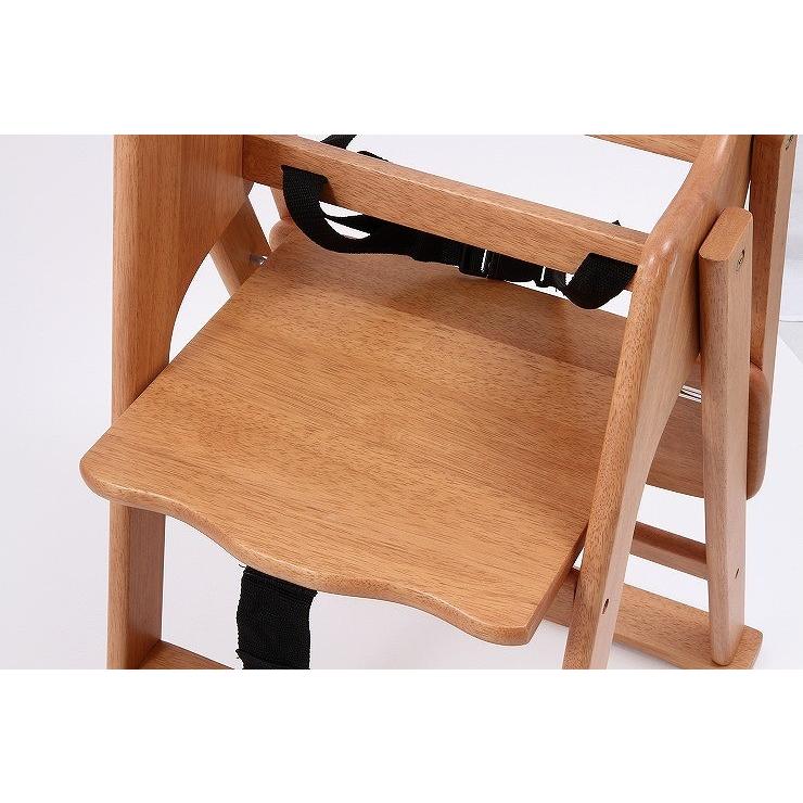 木製折り畳みベビーチェアー W430×D630×H830mm ラバーウッド おしゃれ ナチュラル 代引不可_6