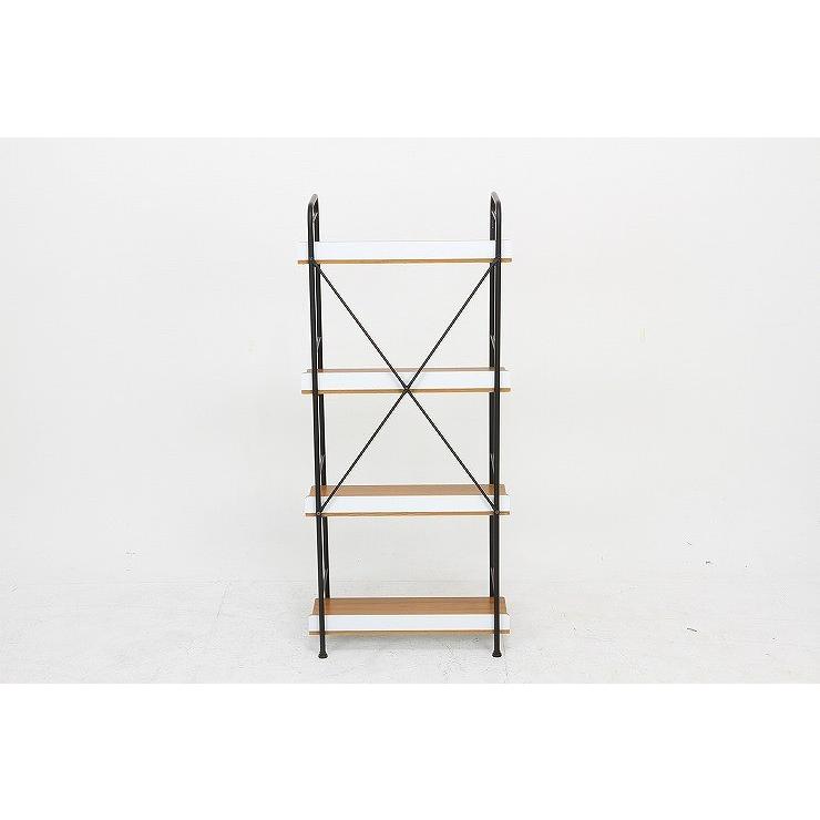 マルチシェルフ4段 SMART W710×D310×H1380mm MDF スチール おしゃれ 代引不可_3
