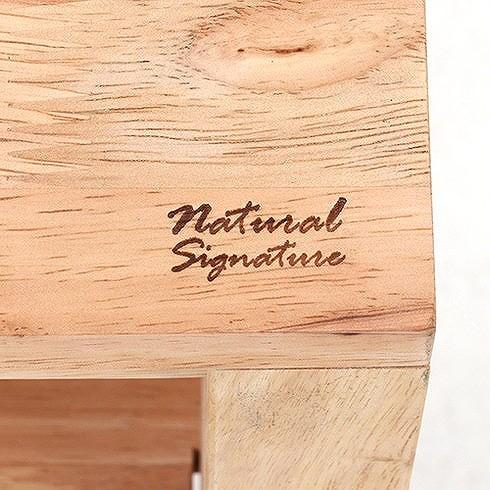 Natural Signature 玄関収納ベンチ W700×D300×H700mm ラバーウッド ポリエステル おしゃれ 代引不可 | ブランド登録なし | 04