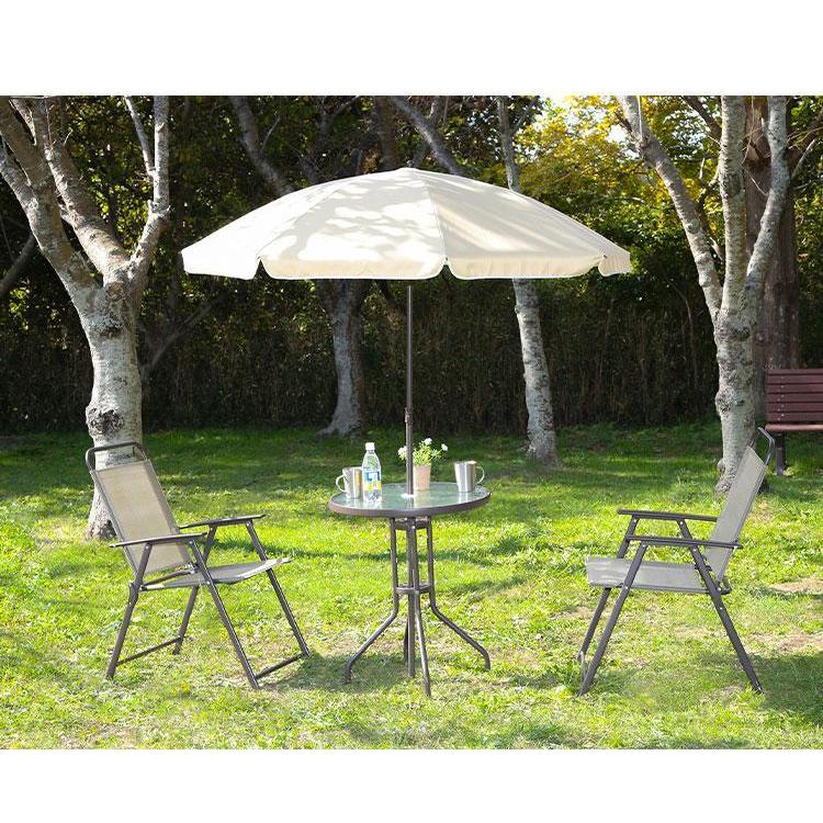 ガーデン4点セット ベルベ ガーデンテーブル チェア パラソル