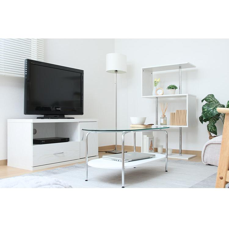 テレビ台 テレビボード 幅89cm ローボード 引き出し付き 扉収納