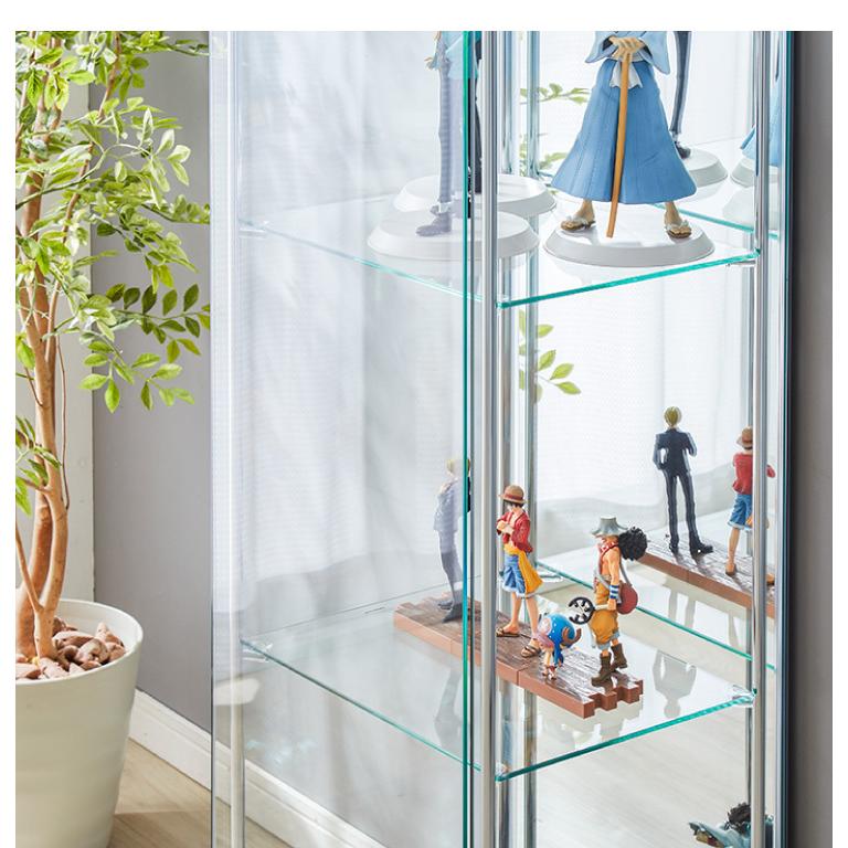 コレクションケース　ガラスケース　フィギュアケース C/D:98846] ガラスコレクションケース コーナータイプ（背面