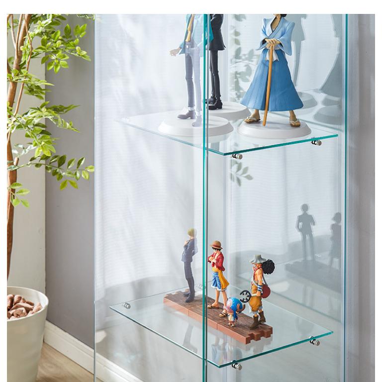 ガラスコレクションケース フィギュアケース 4段 クリア 4面 ガラスコレクションケース フィギュアケース 4段 クリア 4面
