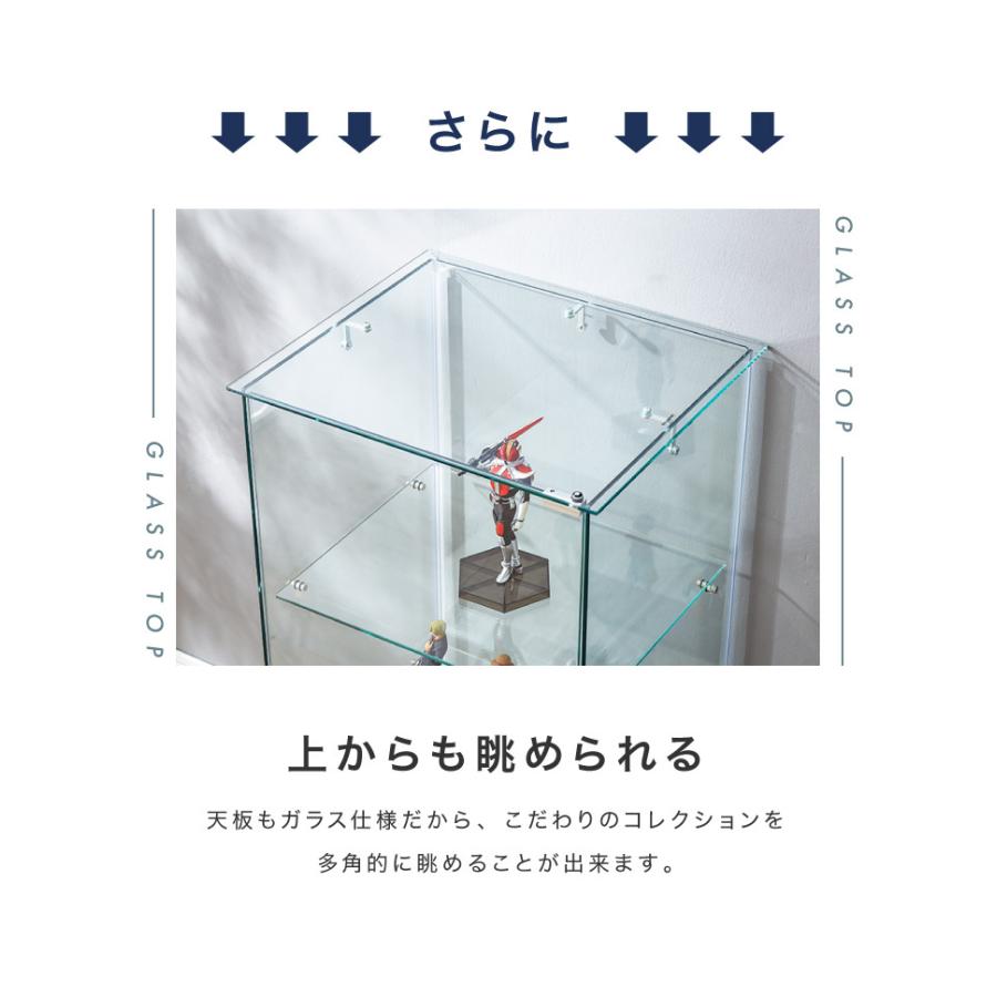 コレクションケース フィギュアケース3段 幅42.5×奥行36.5×高さ86cm ガラスコレクションケース フィギュアケース 3段 クリア 全面