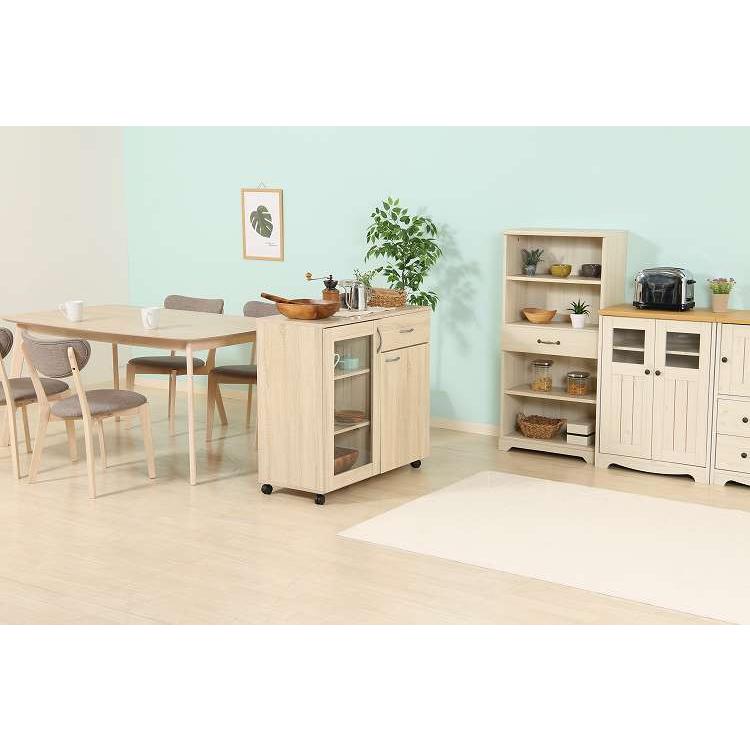キッチン収納キャビネット 90×40 キッチンボード キャスター付き キッチンカウンター キャビネット キッチン収納 代引不可_14