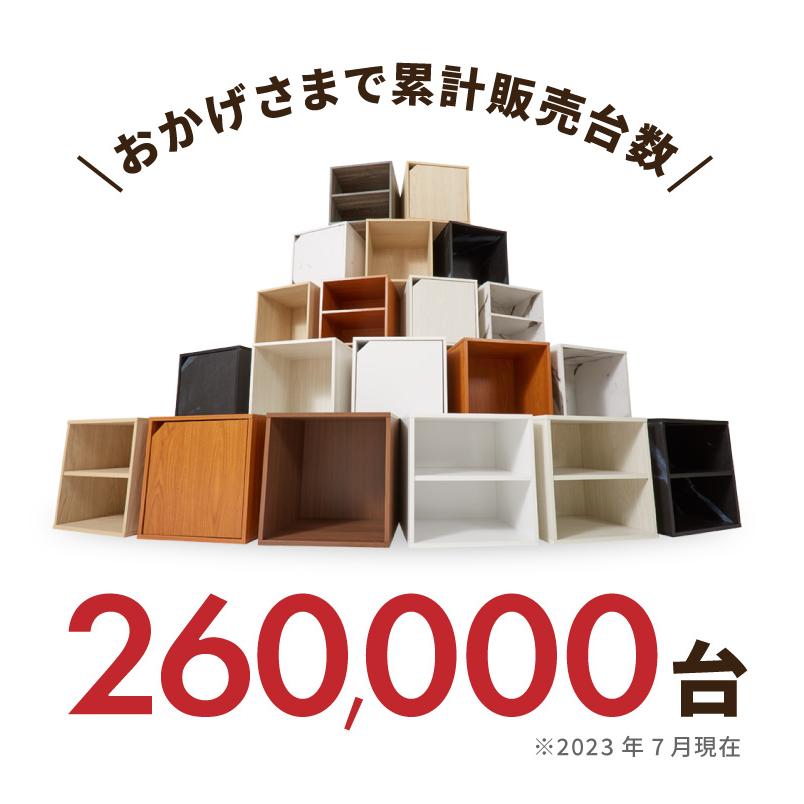 アイデア∞の自由な収納 キューブボックス 扉 扉付き オープン