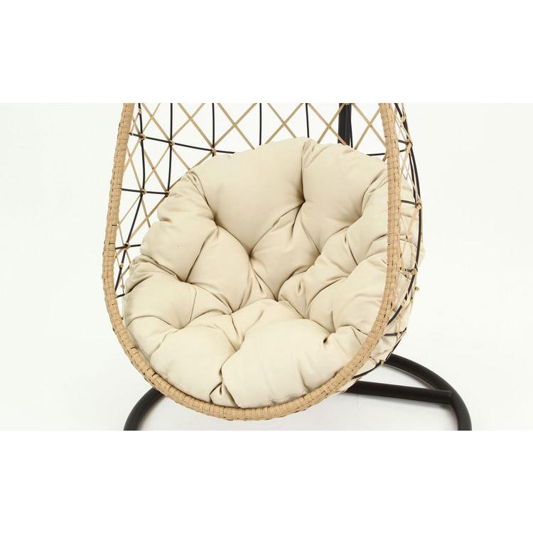ハンギングチェア 卵型 クリーム色クッション ハンギングチェア 卵型 クリーム色クッション 楽天市場】ハンギング
