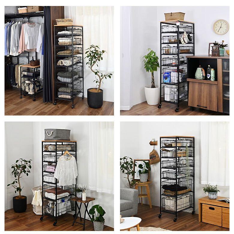 ラック キャスター付きで移動も楽々 収納ワゴン 隙間収納 楽天市場】収納ラック 収納ワゴン 本棚 サイド収納棚 すきま収納