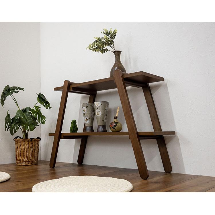 オープンラック2段 幅72cm 奥行27cm 高さ55cm 簡単組立て 工具不要