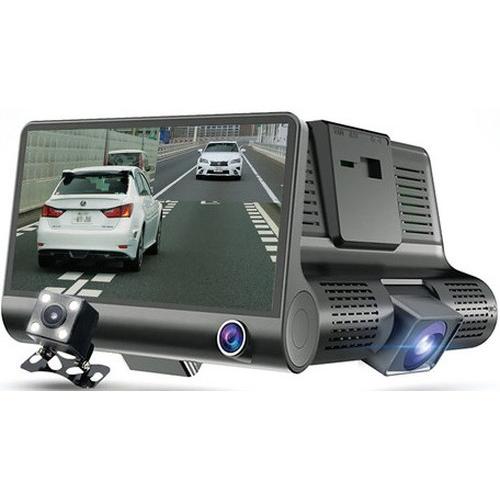 新型3画面同時記録ドライブレコーダー 駐車監視モード付 新型3画面同時記録ドライブレコーダー 駐車監視モード付 4インチ 煽り