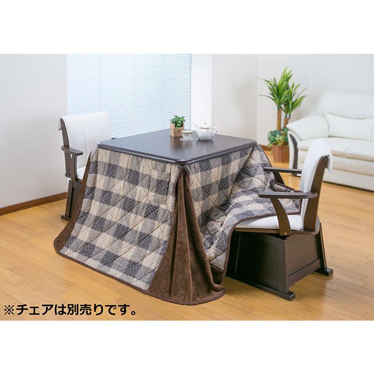 ダイニングこたつテーブル こたつ布団セット 80×80cm 2点セット ダイニングこたつテーブル こたつ布団セット 80×80cm 2点セット
