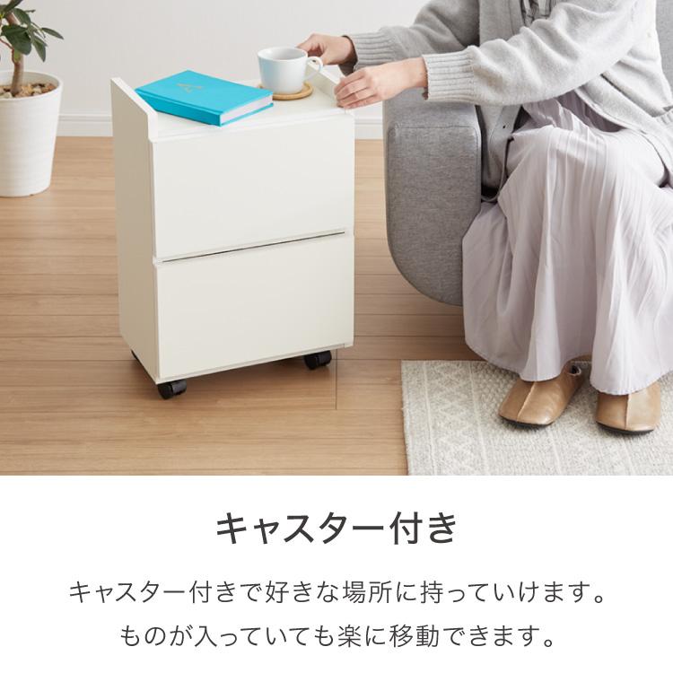 職人が作る2段/3段ワゴンチェスト 日本製 完成品 大川家具 幅38 