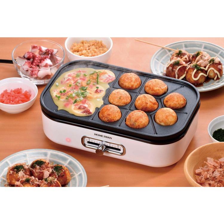 ホットプレート 1~2人用 深・浅型・たこ焼きプレート3点セット