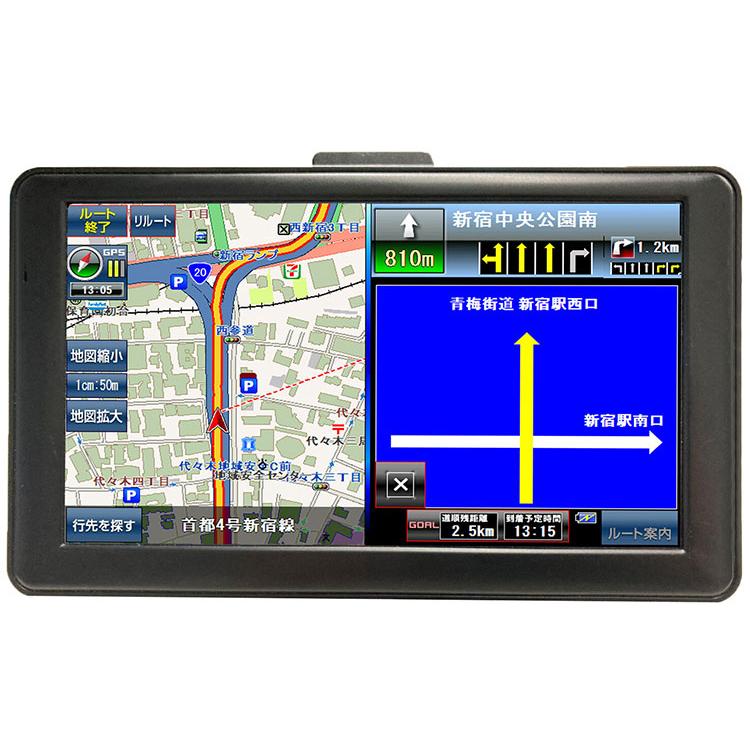 2025年度版 7インチワンセグテレビ付きカーナビ トンネルアシスト機能