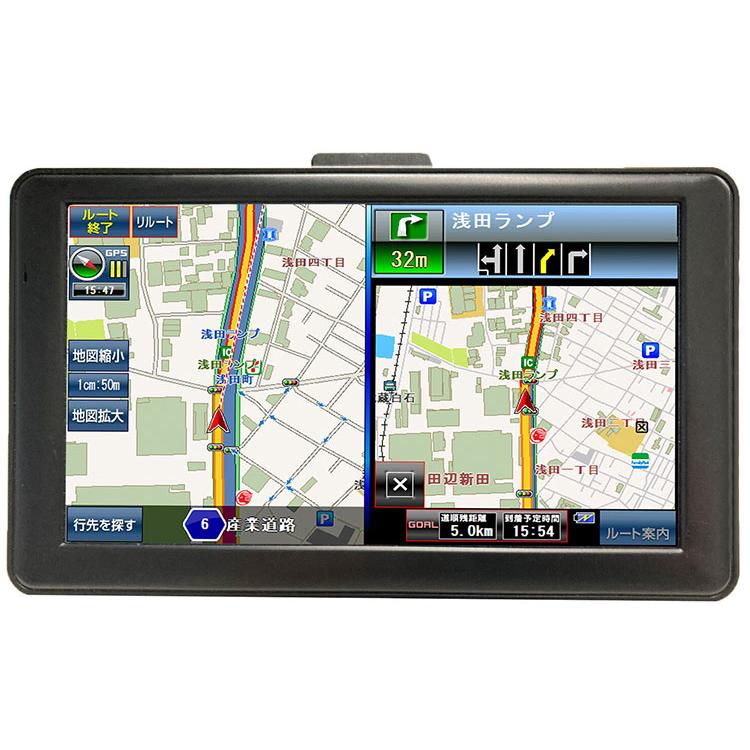 2025年度版 7インチワンセグテレビ付きカーナビ トンネルアシスト機能