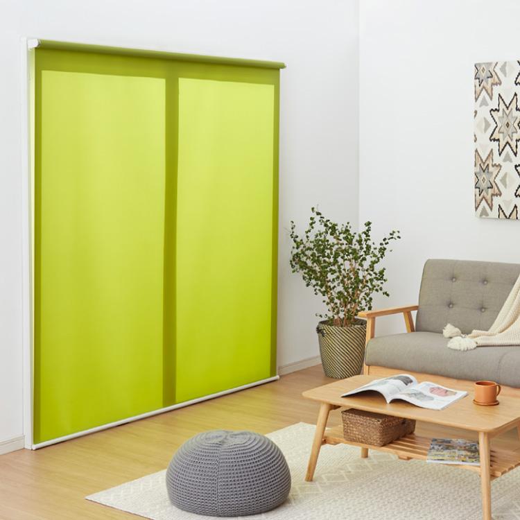 ロールスクリーン 完全遮光 つっぱりタイプ 幅180cm×丈181cm ロールスクリーン 完全遮光 つっぱりタイプ 幅180cm×丈181cm