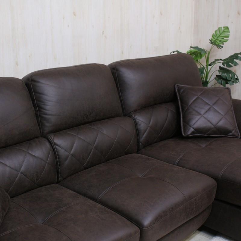 カウチソファー ソファー ソファ 三人掛け クッション二個付き